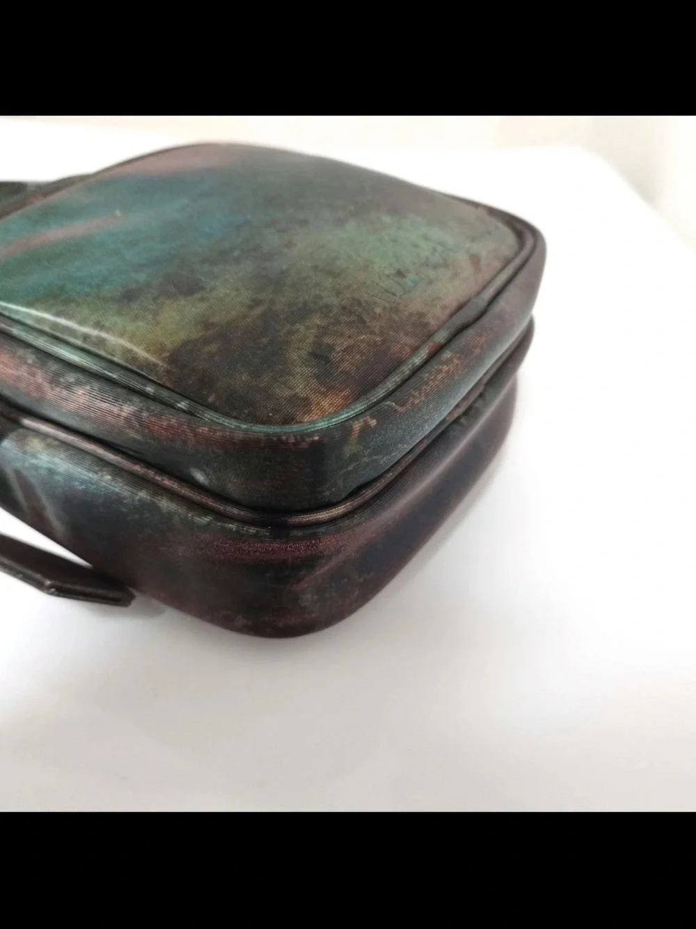 Jean Paul Gaultier Two-Tone Brown and Green Messenger Bag